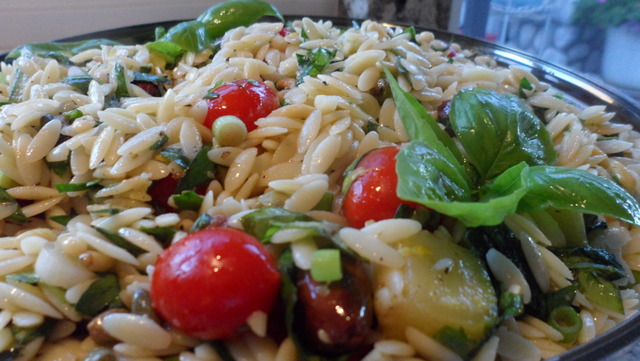 Tri-Colore Orzo Salad