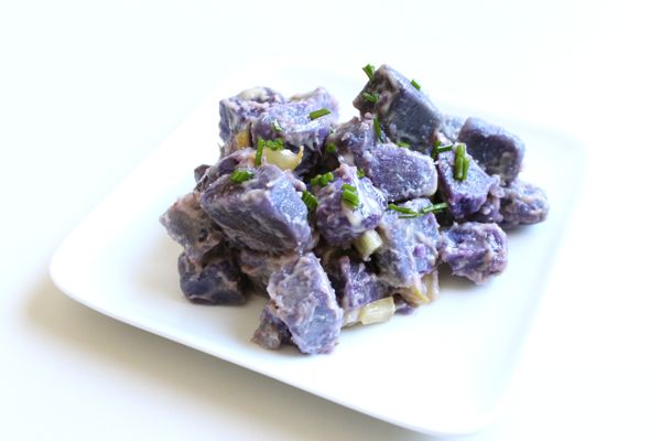 Okinawan Sweet Potato Salad w/ Creamy Coconut Dressing