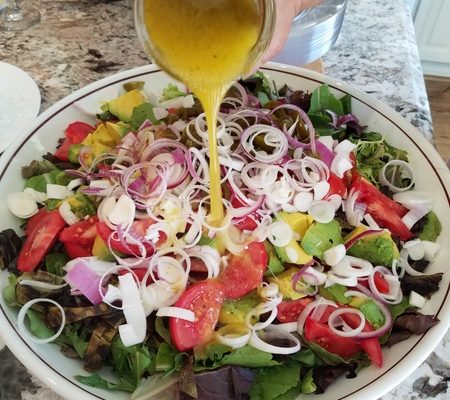 Grilled Nopales (Cactus) Salad with Smoky Orange Vinaigrette