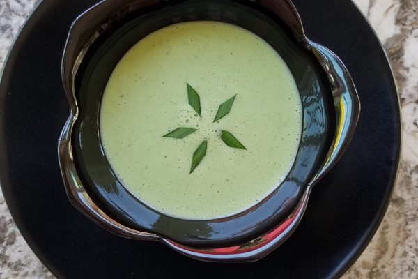 Chilled Cucumber and Chive Soup