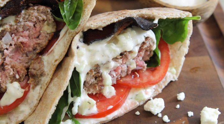 Grilled Mediterranean Turkey  Burgers
