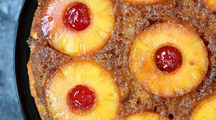 Old Fashioned Skillet Pineapple Upside Down Cake