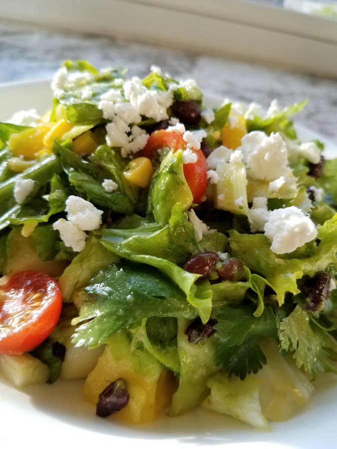 South of the Border Chopped Salad with Mango