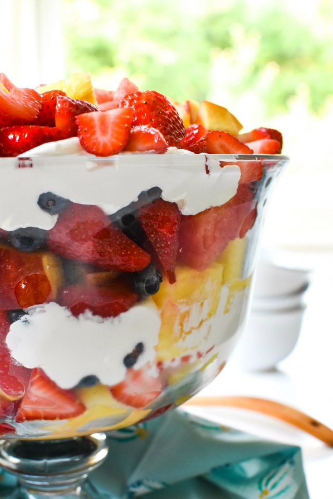 Decadent Summer Fruit Trifle with Coconut