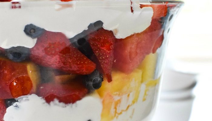 Decadent Summer Fruit Trifle with Coconut